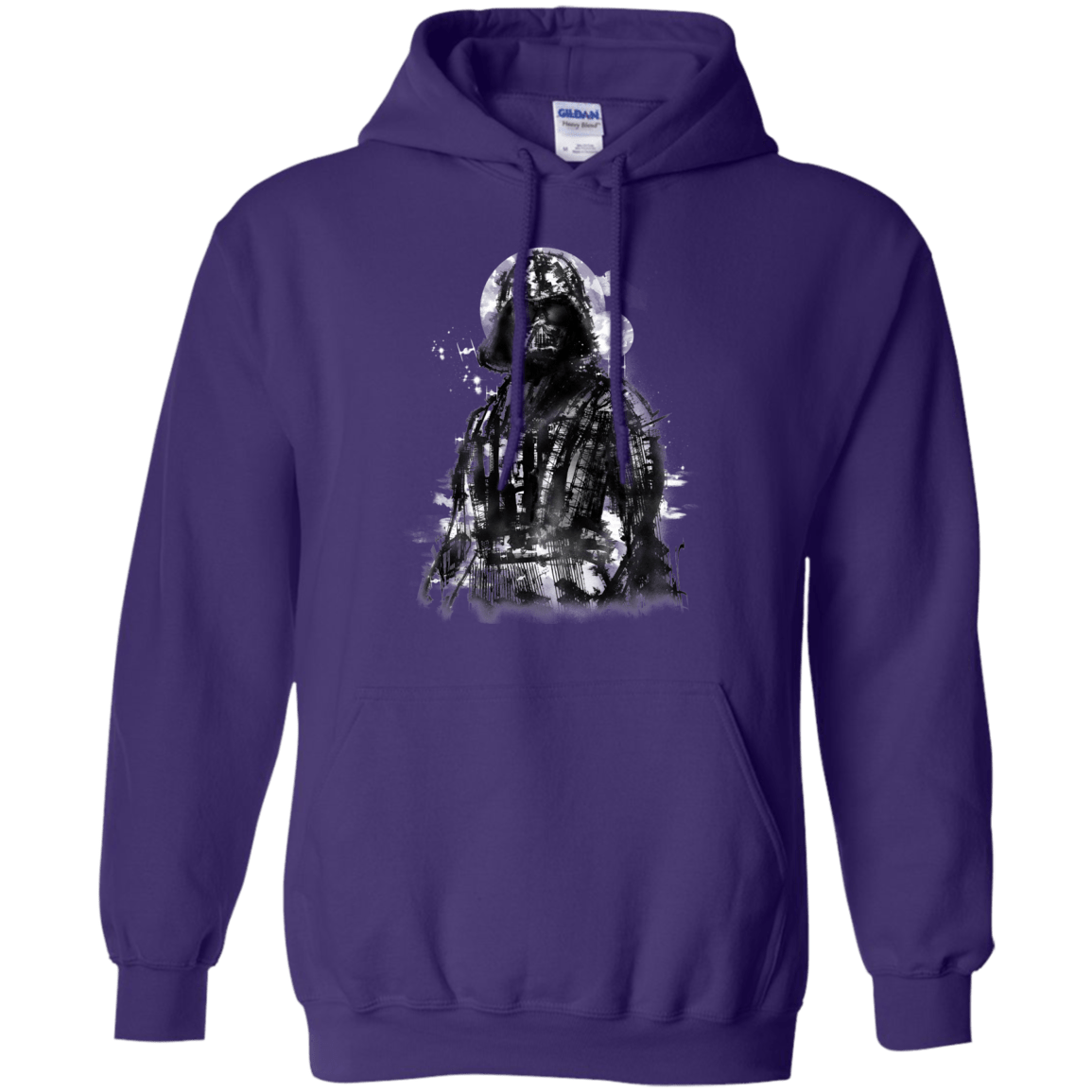 Sweatshirts Purple / S Darth Bot Pullover Hoodie