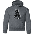 Sweatshirts Dark Heather / YS Darth Bot Youth Hoodie