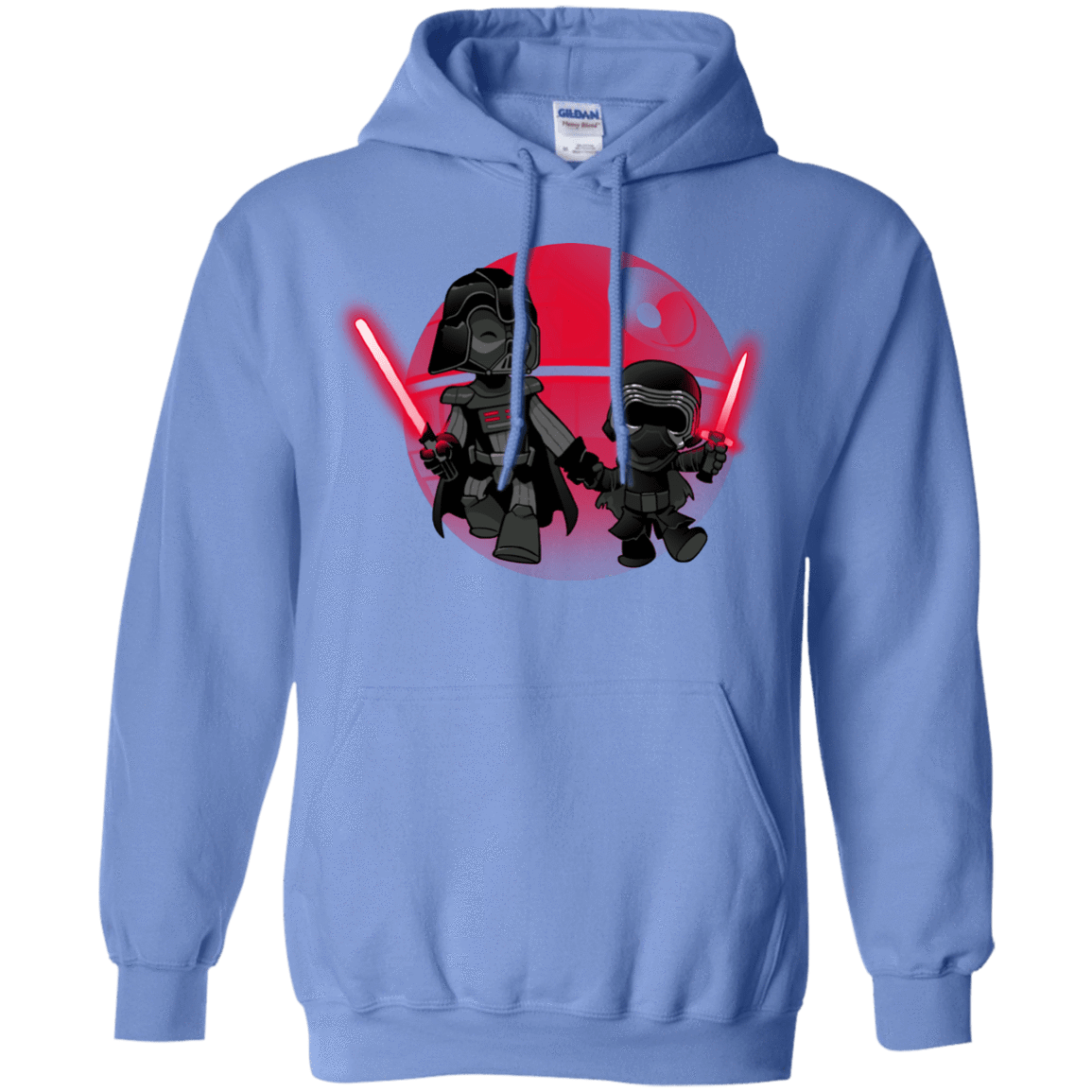 Sweatshirts Carolina Blue / Small Darth Grandpa Pullover Hoodie