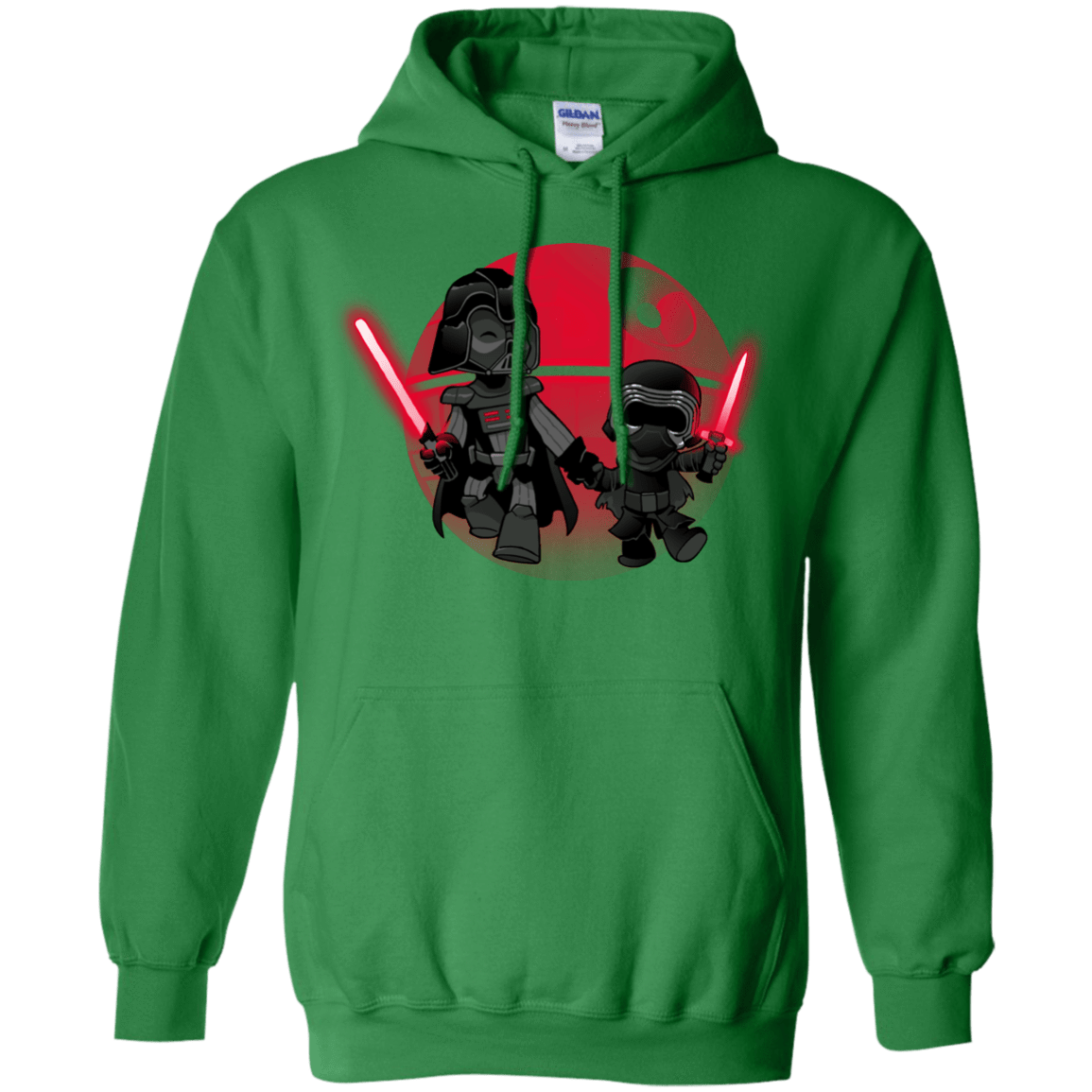 Sweatshirts Irish Green / Small Darth Grandpa Pullover Hoodie