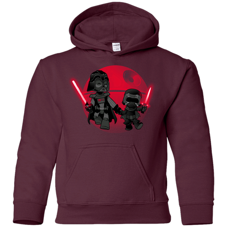 Sweatshirts Maroon / YS Darth Grandpa Youth Hoodie
