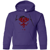 Sweatshirts Purple / YS Darth M Youth Hoodie