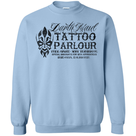 Sweatshirts Light Blue / Small Darth Maul Tattoo Parlour Crewneck Sweatshirt