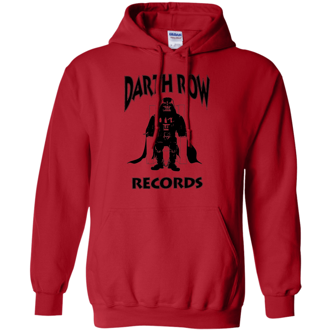 Sweatshirts Red / Small Darth Row Records Pullover Hoodie