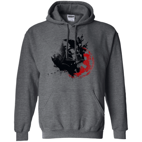 Sweatshirts Dark Heather / S Darth V Pullover Hoodie