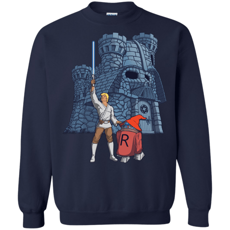 Sweatshirts Navy / S Darthskull Castle Crewneck Sweatshirt