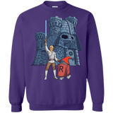 Sweatshirts Purple / S Darthskull Castle Crewneck Sweatshirt