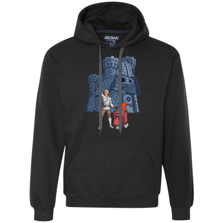 Sweatshirts Black / S Darthskull Castle Premium Fleece Hoodie