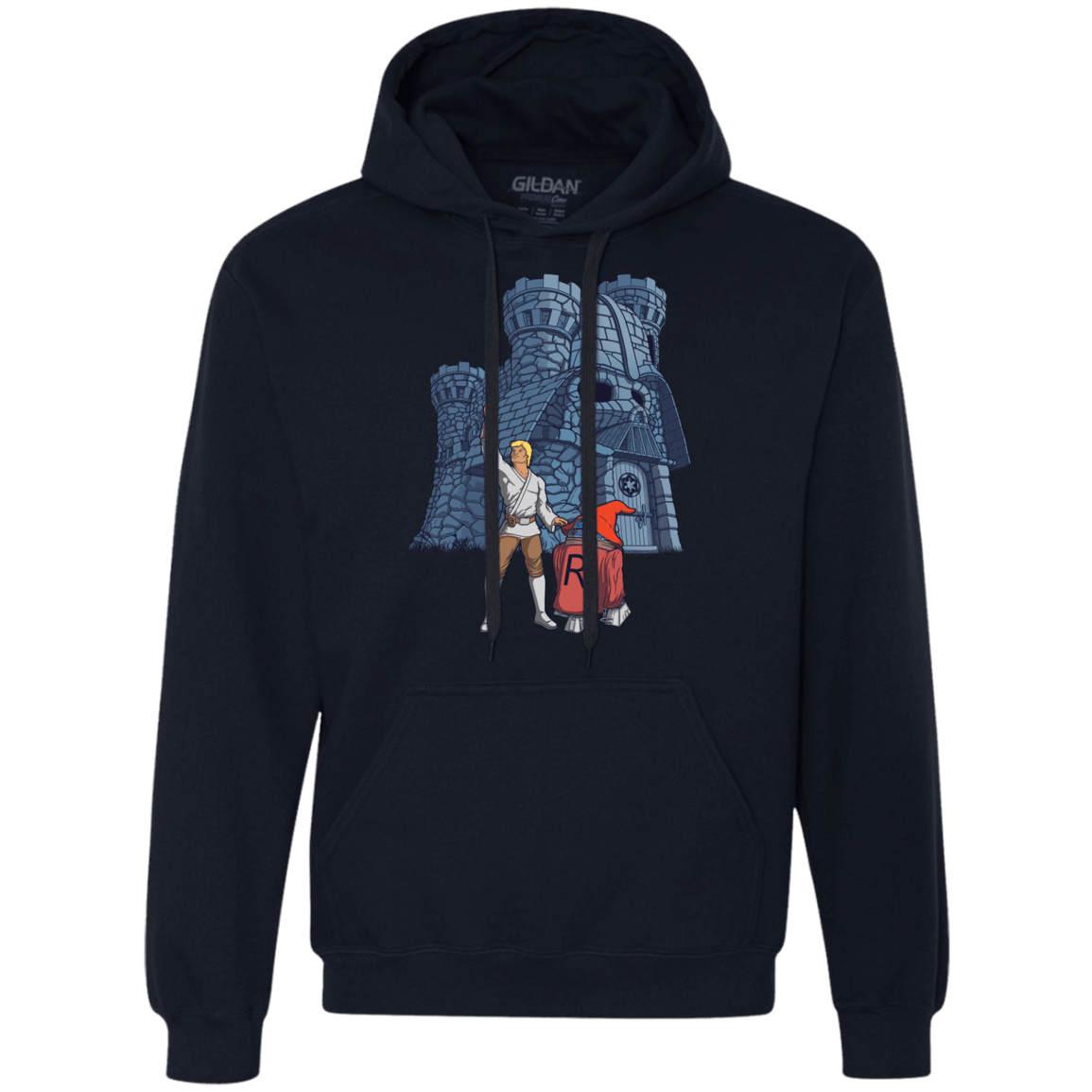 Sweatshirts Navy / S Darthskull Castle Premium Fleece Hoodie