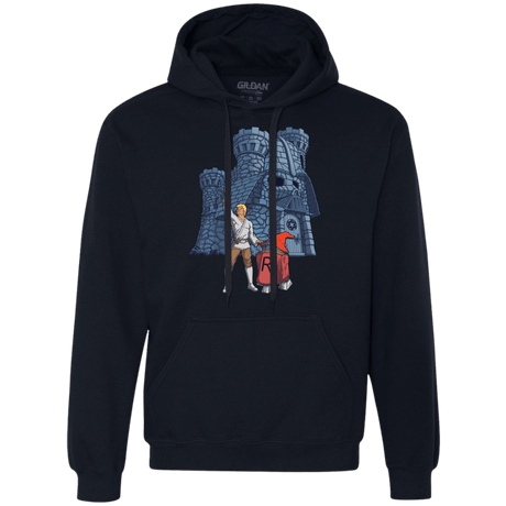Sweatshirts Navy / S Darthskull Castle Premium Fleece Hoodie