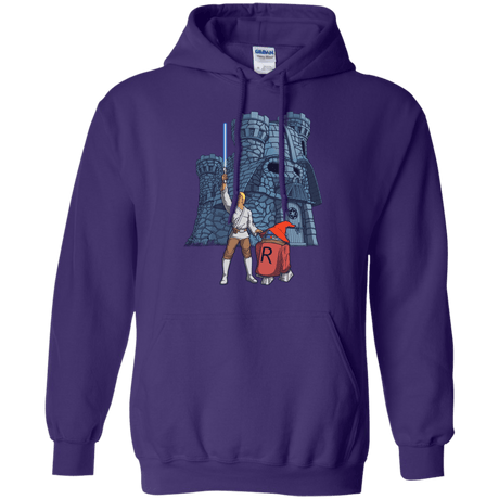 Sweatshirts Purple / S Darthskull Castle Pullover Hoodie