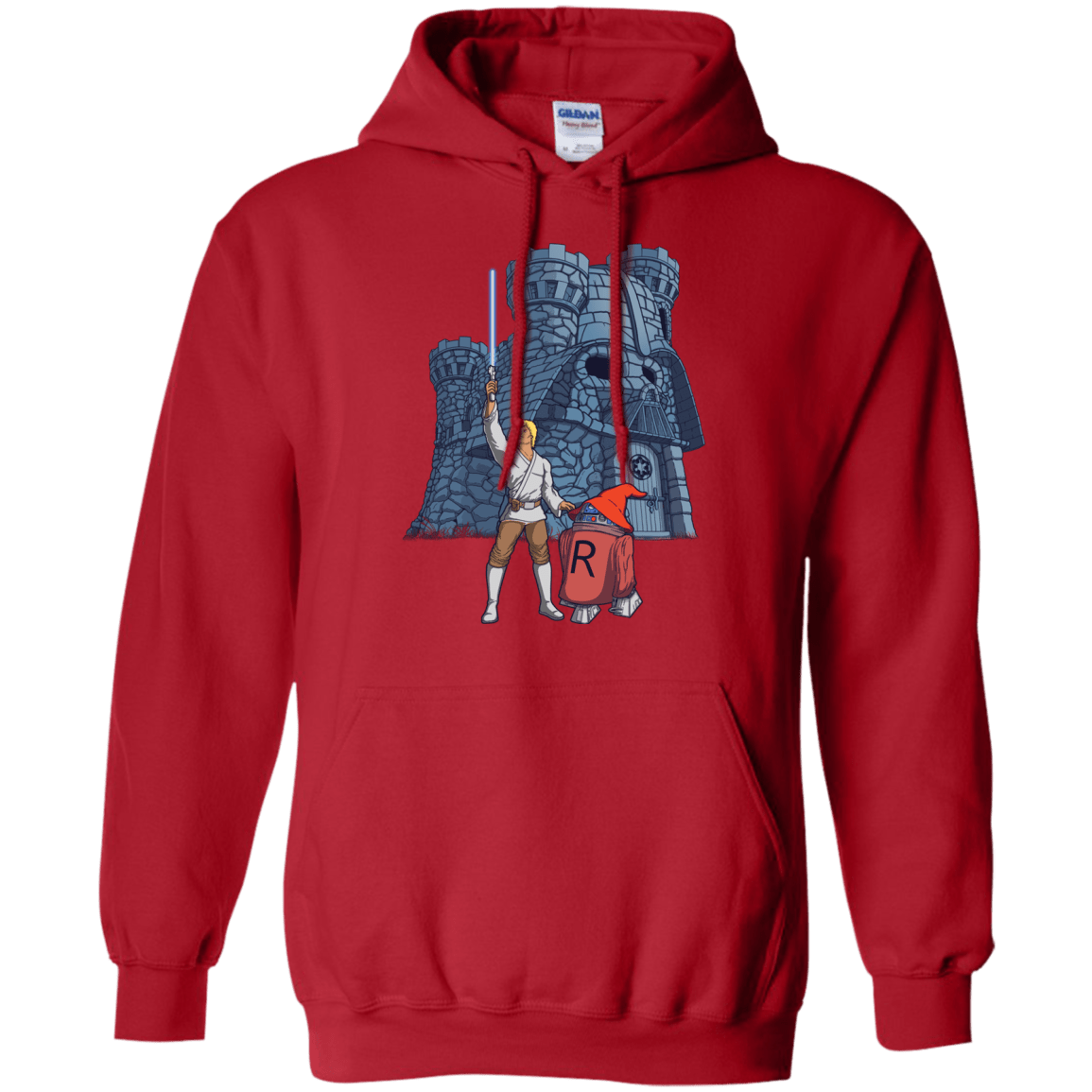 Sweatshirts Red / S Darthskull Castle Pullover Hoodie
