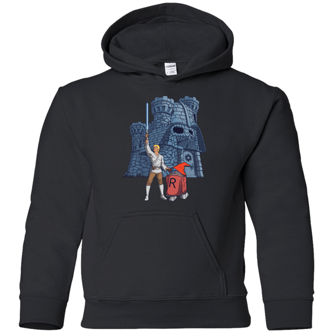 Sweatshirts Black / YS Darthskull Castle Youth Hoodie