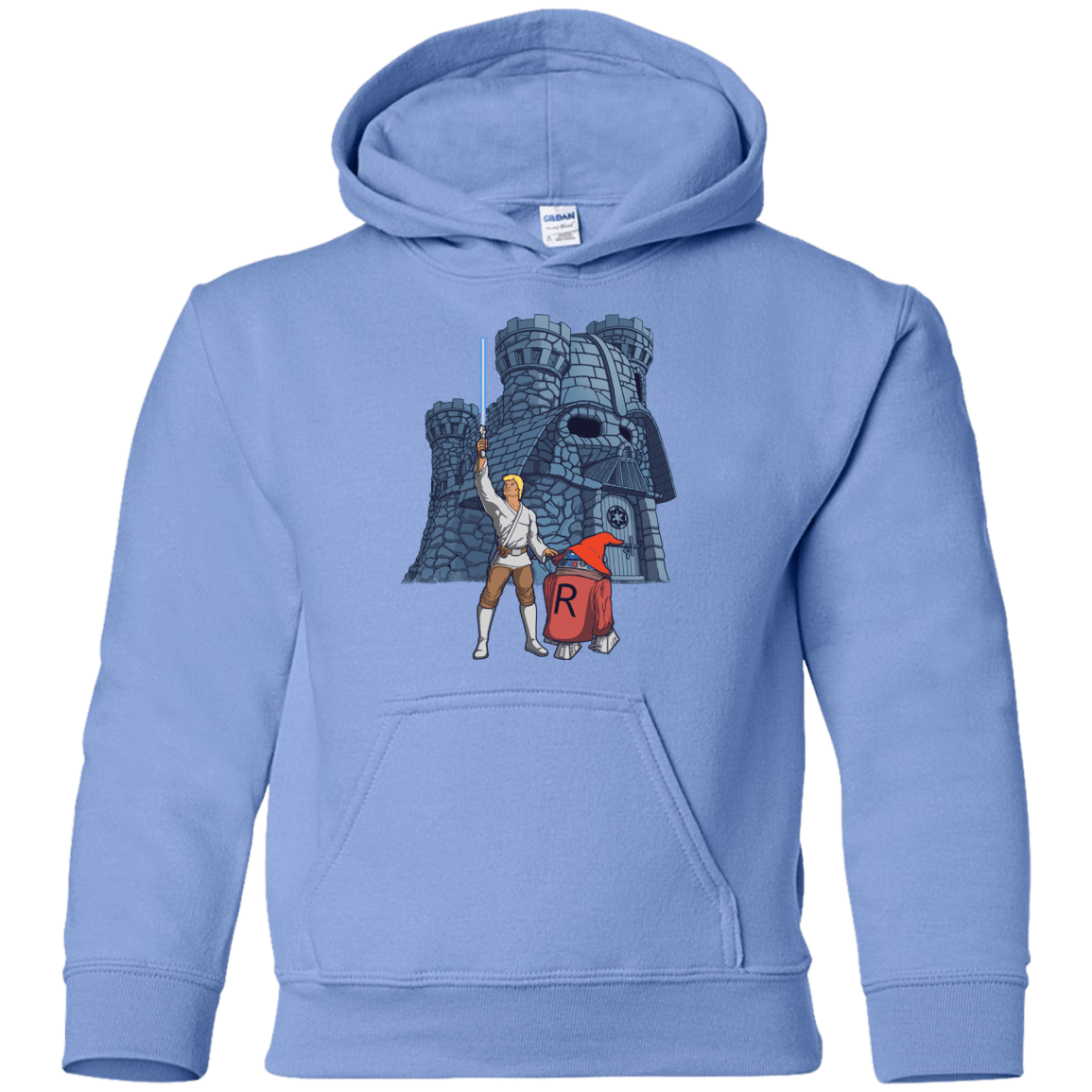 Sweatshirts Carolina Blue / YS Darthskull Castle Youth Hoodie