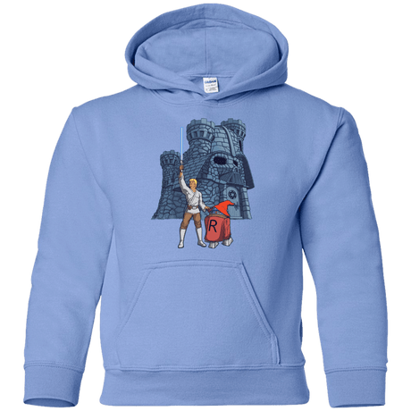 Sweatshirts Carolina Blue / YS Darthskull Castle Youth Hoodie