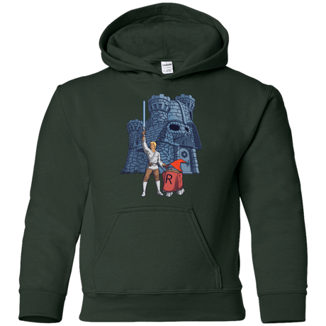 Sweatshirts Forest Green / YS Darthskull Castle Youth Hoodie
