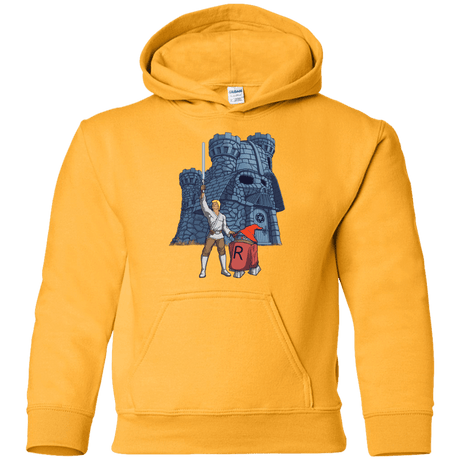 Sweatshirts Gold / YS Darthskull Castle Youth Hoodie