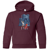 Sweatshirts Maroon / YS Darthskull Castle Youth Hoodie