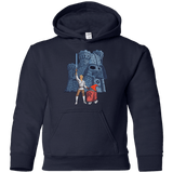 Sweatshirts Navy / YS Darthskull Castle Youth Hoodie