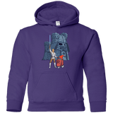 Sweatshirts Purple / YS Darthskull Castle Youth Hoodie