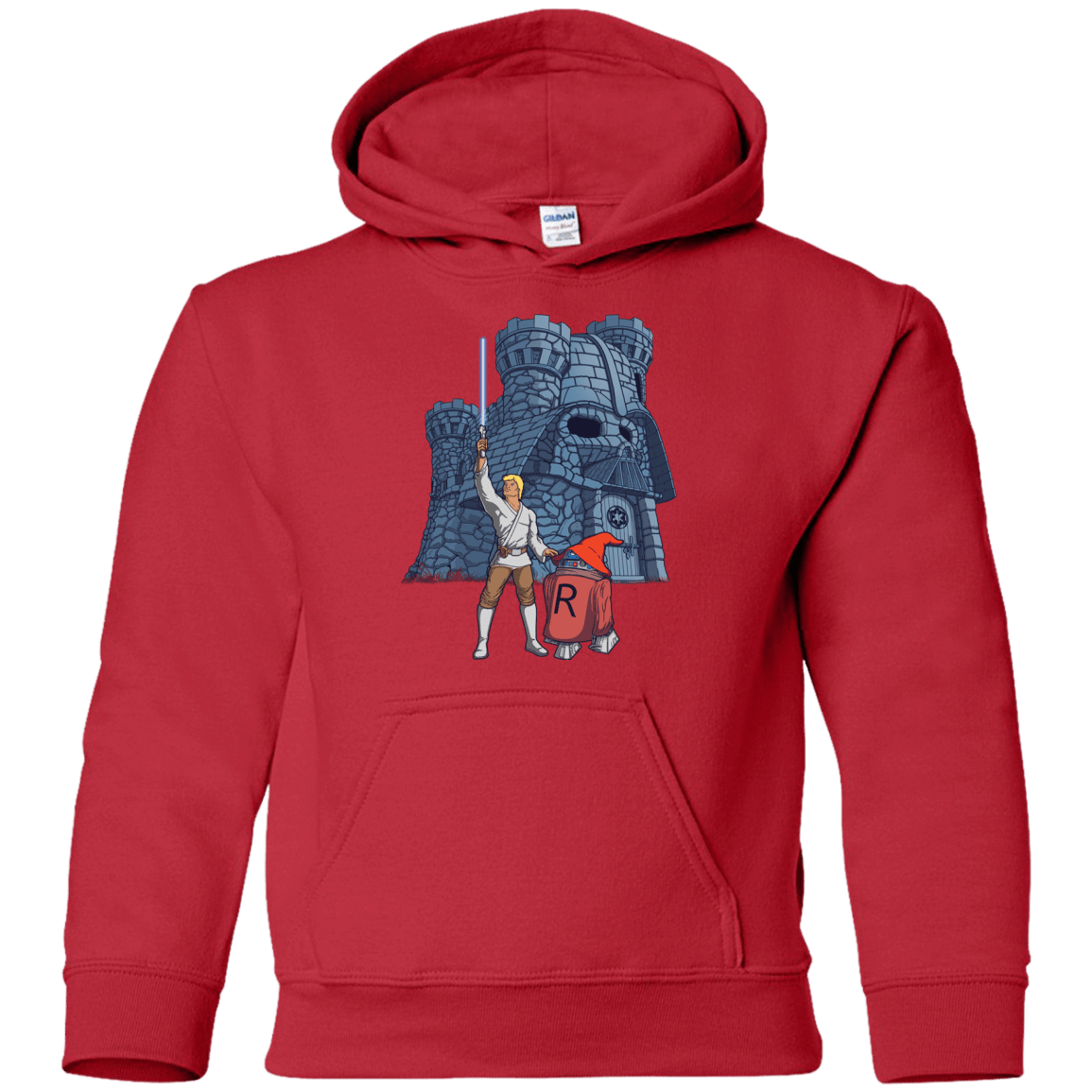 Sweatshirts Red / YS Darthskull Castle Youth Hoodie