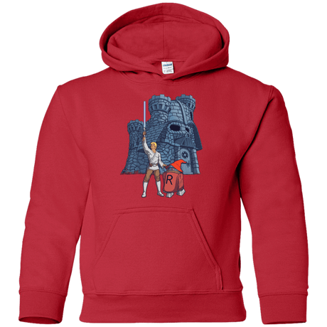 Sweatshirts Red / YS Darthskull Castle Youth Hoodie