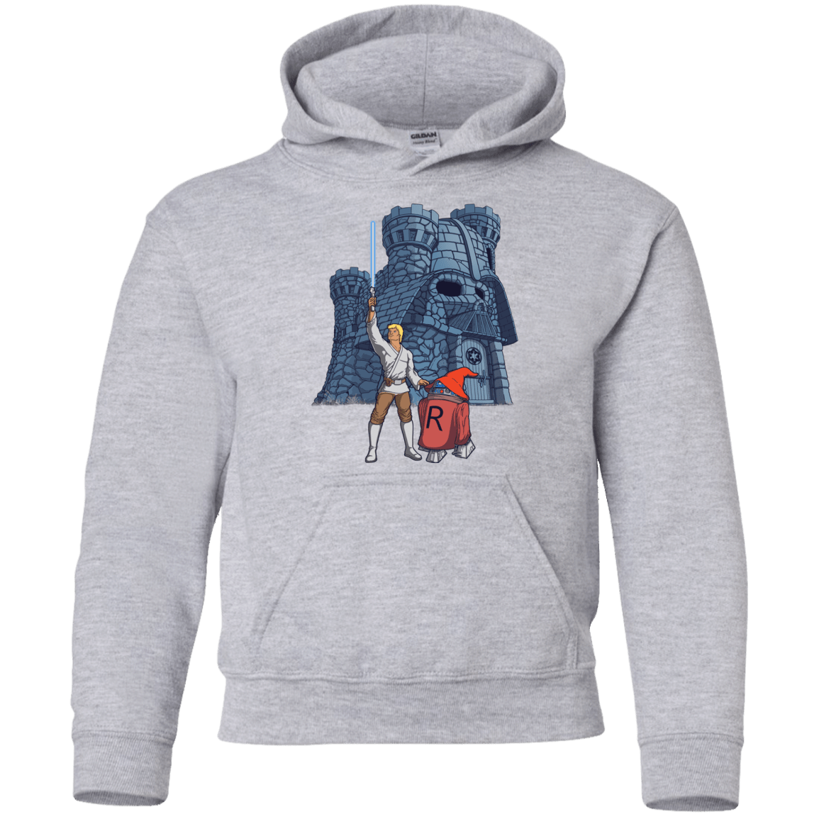 Sweatshirts Sport Grey / YS Darthskull Castle Youth Hoodie