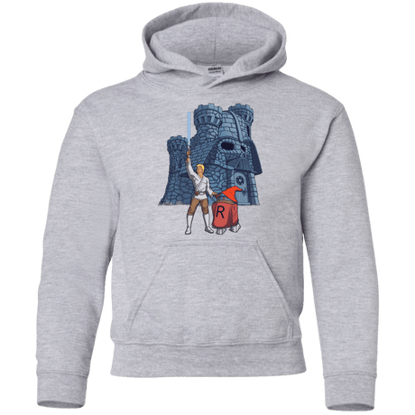 Sweatshirts Sport Grey / YS Darthskull Castle Youth Hoodie