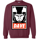 Sweatshirts Maroon / Small Dave Crewneck Sweatshirt