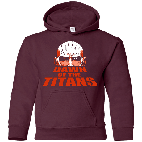 Sweatshirts Maroon / YS Dawn of the Titans Youth Hoodie