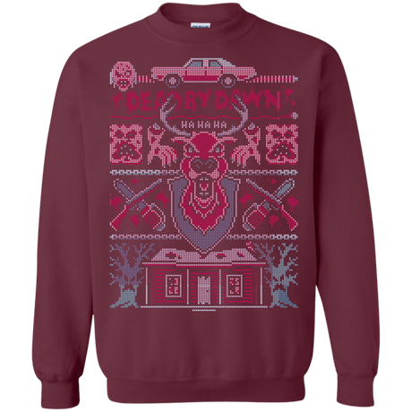 Sweatshirts Maroon / S Dead by Dawn Ugly Sweater Crewneck Sweatshirt