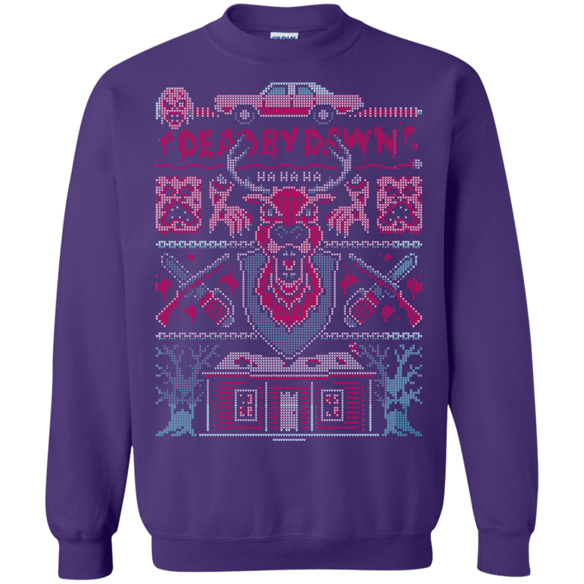 Sweatshirts Purple / S Dead by Dawn Ugly Sweater Crewneck Sweatshirt