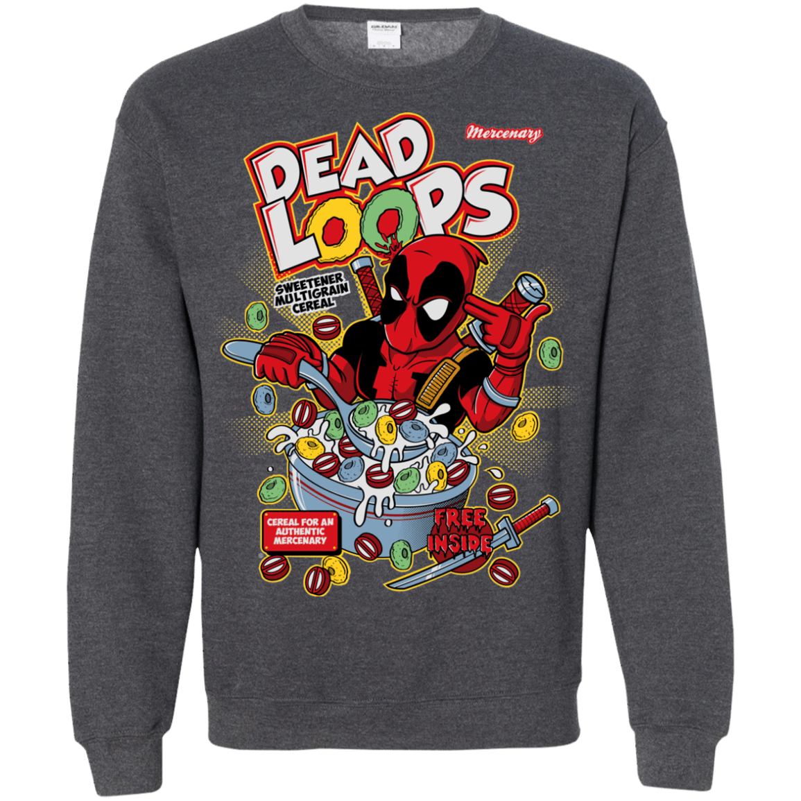 Sweatshirts Dark Heather / S Dead Loops Crewneck Sweatshirt