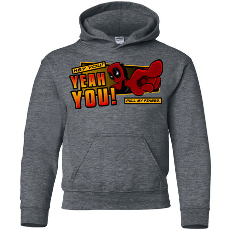 Sweatshirts Dark Heather / YS Dead Pull Youth Hoodie