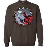 Sweatshirts Dark Chocolate / S Deadpool 007 Crewneck Sweatshirt