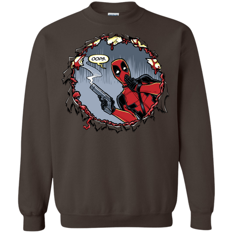 Sweatshirts Dark Chocolate / S Deadpool 007 Crewneck Sweatshirt