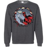 Sweatshirts Dark Heather / S Deadpool 007 Crewneck Sweatshirt