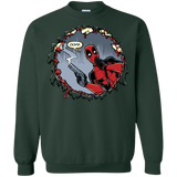 Sweatshirts Forest Green / S Deadpool 007 Crewneck Sweatshirt