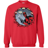Sweatshirts Red / S Deadpool 007 Crewneck Sweatshirt