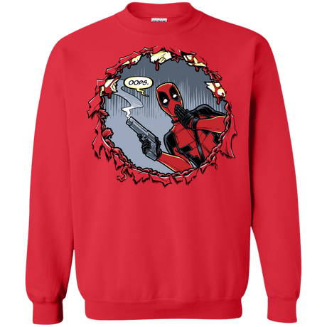 Sweatshirts Red / S Deadpool 007 Crewneck Sweatshirt
