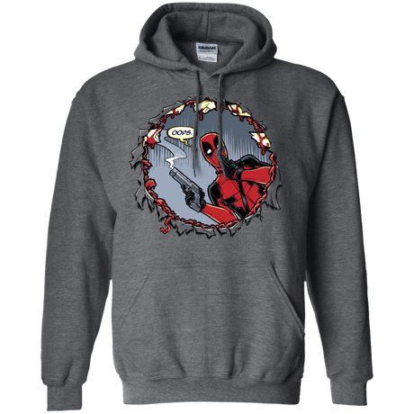 Sweatshirts Dark Heather / S Deadpool 007 Pullover Hoodie