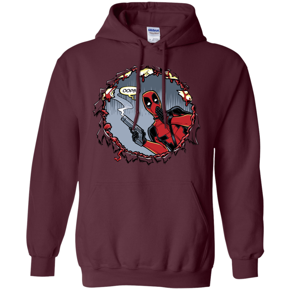 Sweatshirts Maroon / S Deadpool 007 Pullover Hoodie