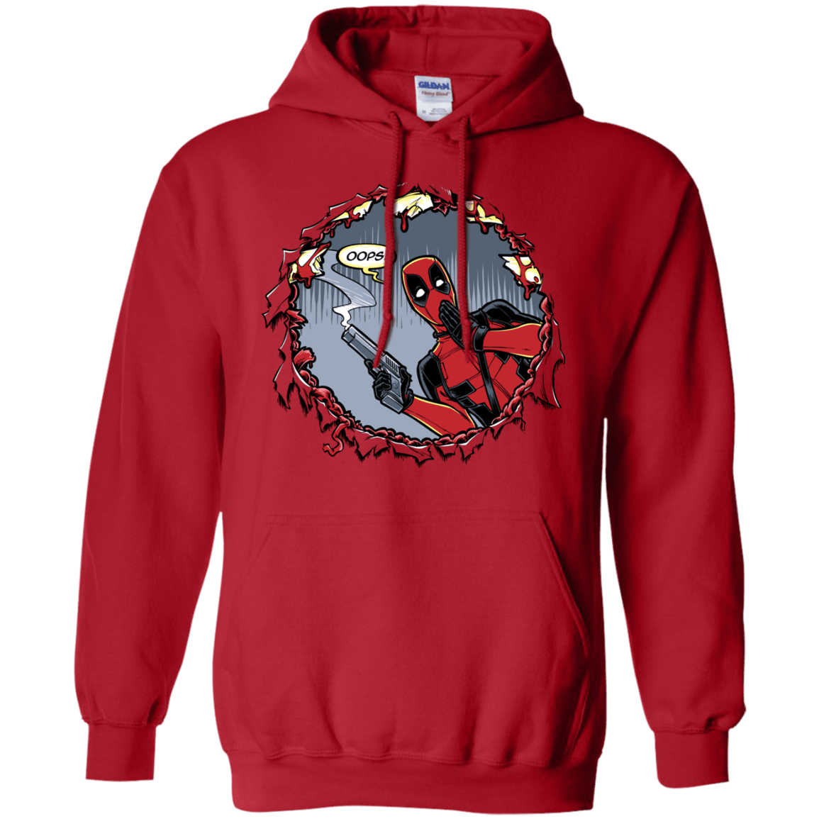 Sweatshirts Red / S Deadpool 007 Pullover Hoodie