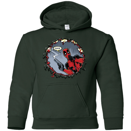 Sweatshirts Forest Green / YS Deadpool 007 Youth Hoodie