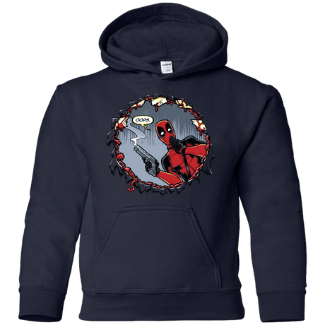 Sweatshirts Navy / YS Deadpool 007 Youth Hoodie