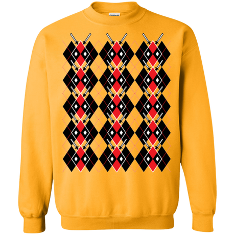 Sweatshirts Gold / Small Deadpool Argyle Crewneck Sweatshirt