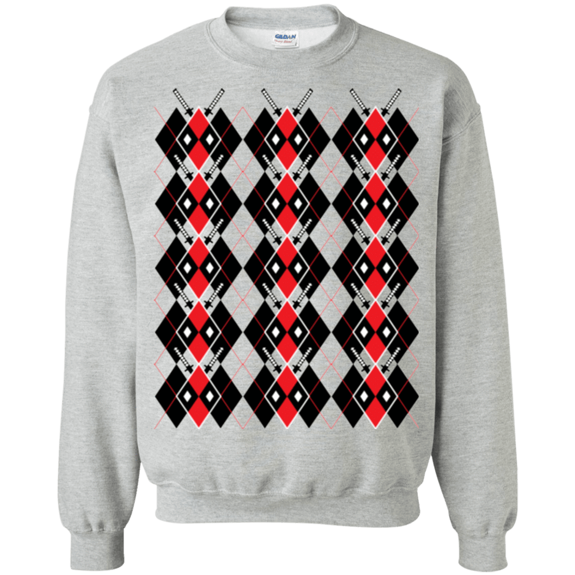 Sweatshirts Sport Grey / Small Deadpool Argyle Crewneck Sweatshirt