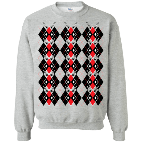 Sweatshirts Sport Grey / Small Deadpool Argyle Crewneck Sweatshirt