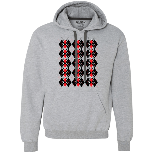 Sweatshirts Sport Grey / Small Deadpool Argyle Premium Fleece Hoodie