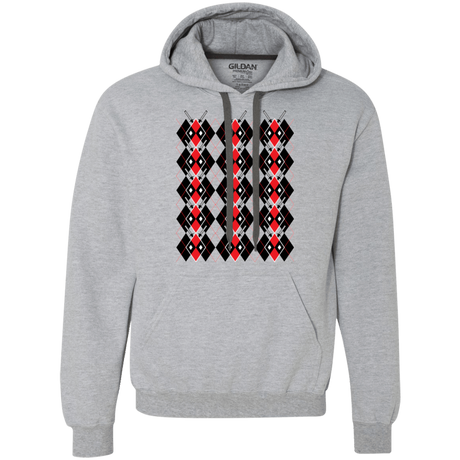 Sweatshirts Sport Grey / Small Deadpool Argyle Premium Fleece Hoodie